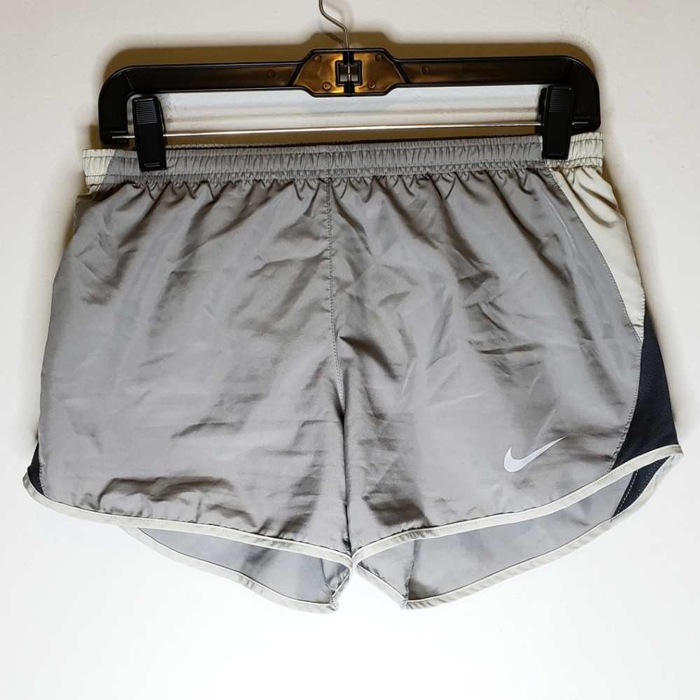 Nike Gray and White Women's Shorts